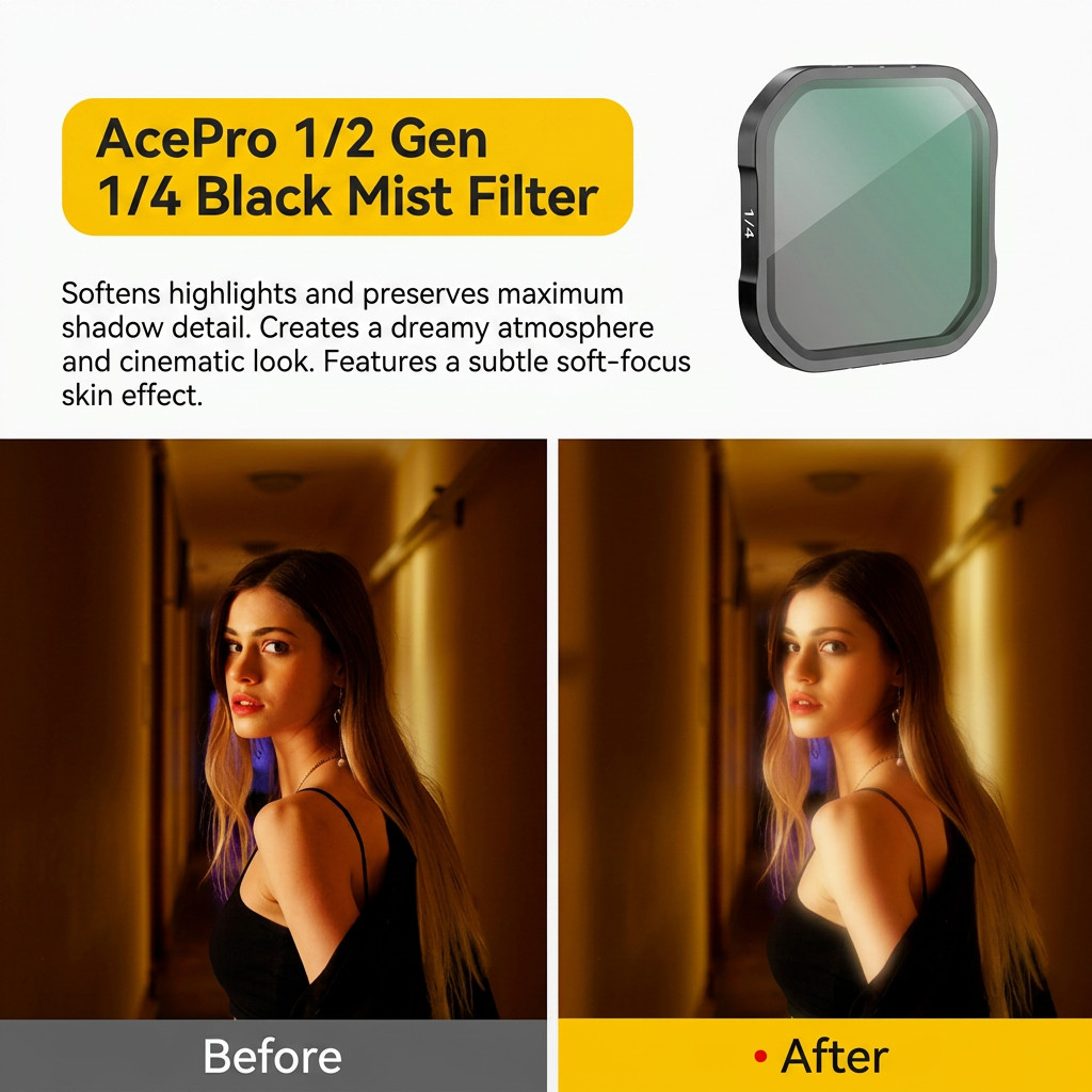 All-in-One Filter Set Compatible with Insta360 Ace / Ace 2 Pro, Includes ND16/32/64, UV Protection