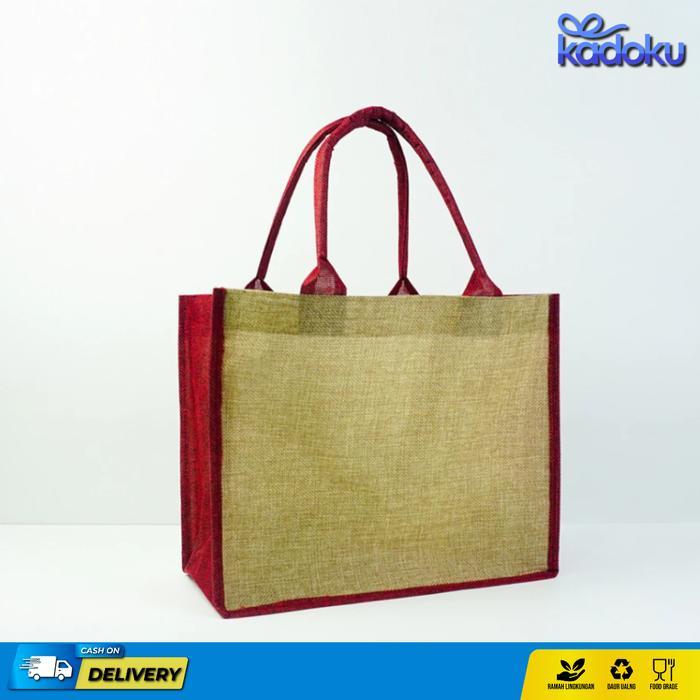 Tas Goni Tote Bag / Tas Karung Goni Jute Bag Polos /Artistic Kanvas Hand Bag Muji Premium Quality