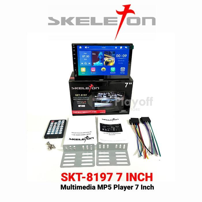Tape Mobil Double Din MP5 SKELETON Head Unit Body Pendek Full Touch Screen Bluetooth USB MirrorLink