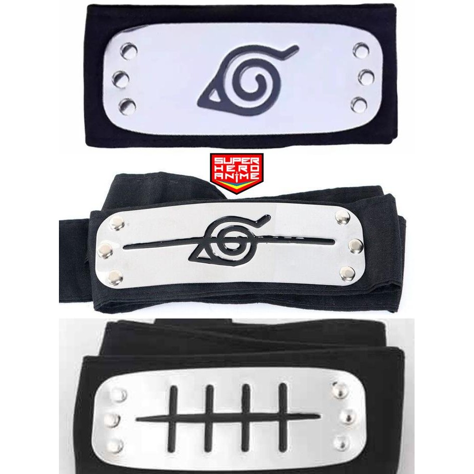 Headband Naruto Akatsuki Pain Konoha Itachi Ikat Kepala Cosplay Anime Dewasa Anak Fashion Hitam