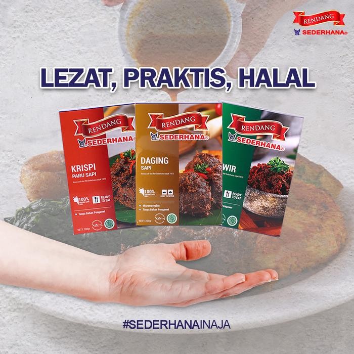 

Mamiseler45 - Rendang Sederhana Suwir 150G - Lauk Siap Saji Halal