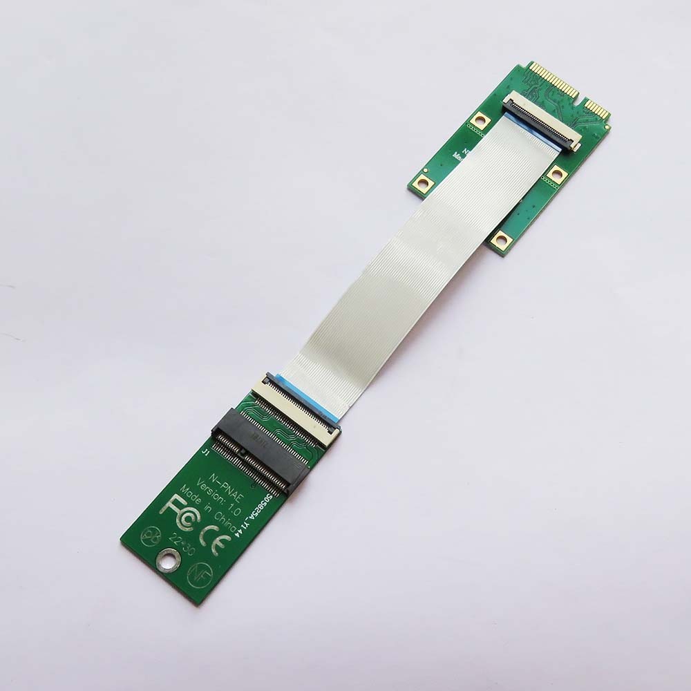 A+E/E Key M.2 Wifi Card To Mini Pcie Extension Cable Riser Support Pcie Protocol M.2 Wifi Card