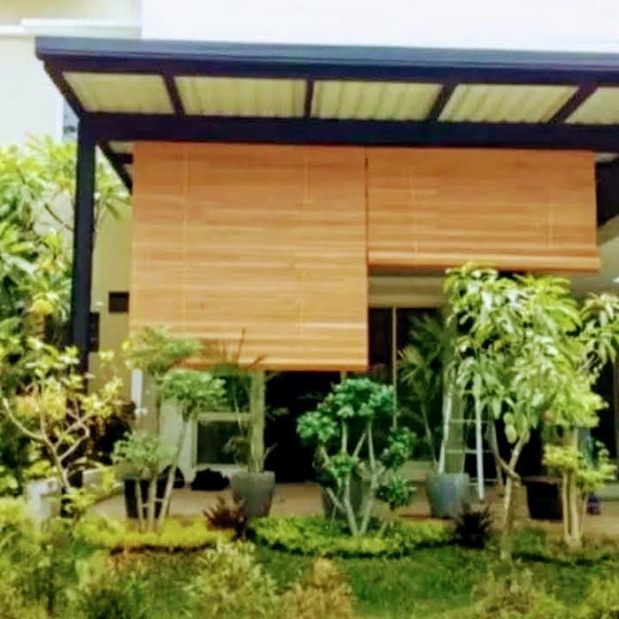 kerey/tirai out door kulit sawit ukuran 2x2