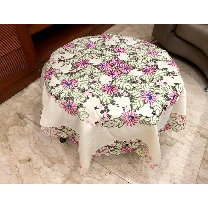 Taplak Meja Bulat 4 Kursi/Meja Oshin/ Meja Betawi