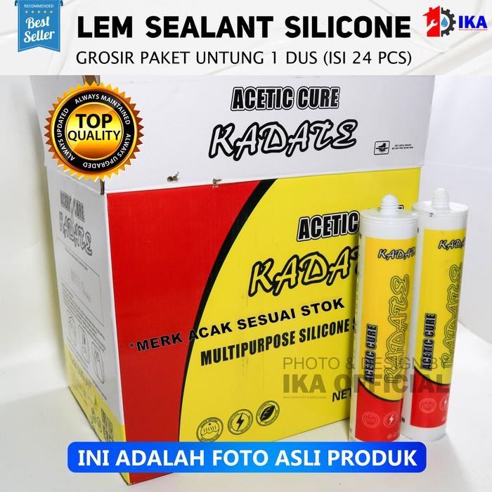

LEM SEALANT 1 DUS PROMO / (24 BOTOL = 1 DUS) GROSIR LEM SILIKON BOTOL / SILLICONE SEALANT /