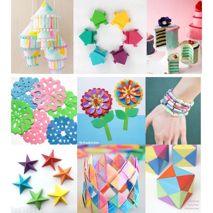 

[1 Set] (P2) Character Craft Paper / Ornamen Craft Diy / Diy Mix