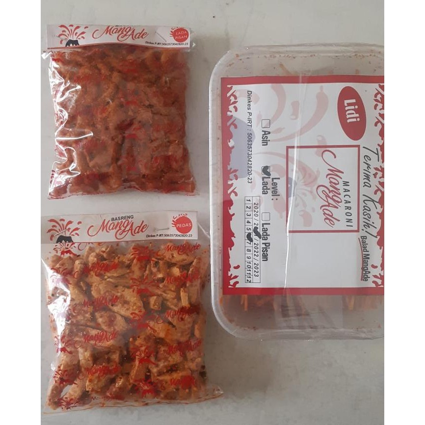 

PAKET NYEMIL 7 MAKARONI, LIDI DAN BASRENG MANGADE