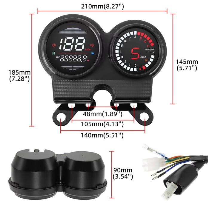 Speedometer Digital Model Tiger Lama Spidometer Motor Honda Tiger 2000