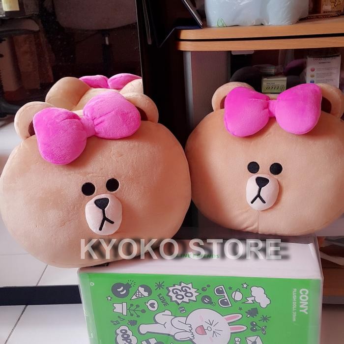Boneka Bantal Line Cushion Choco