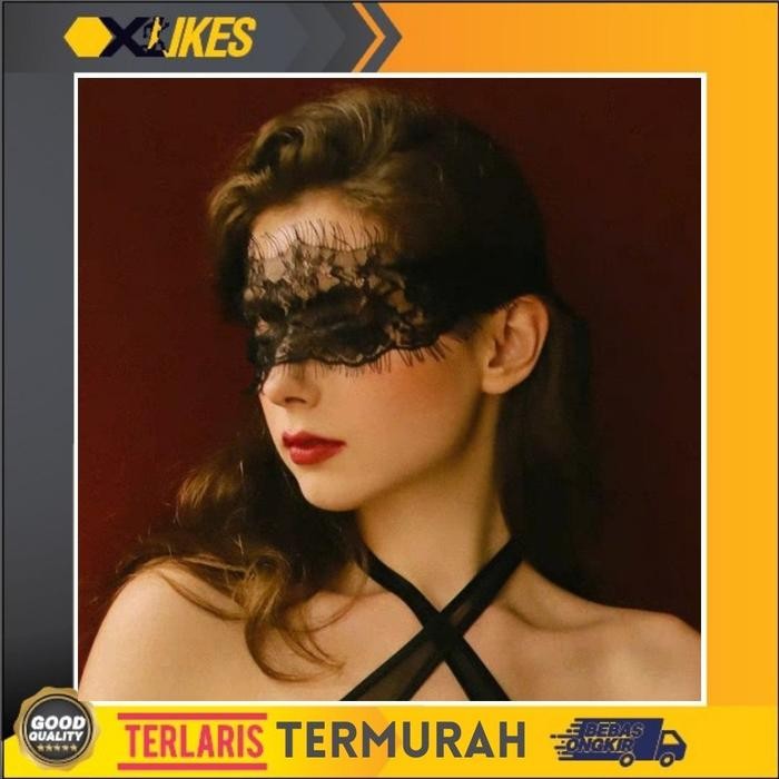 mrl - Topeng Pesta Party Mask Topeng Pria Halloween Topeng Wanita Kain Renda