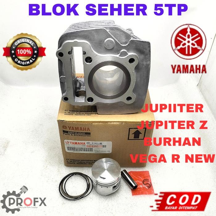 BLOK SEHER SET 5TP YAMAHA JUPITER Z, JUPITER Z NEW (BURHAN), VEGA R NEW KUALITAS ORIGINAL ASLI YGP