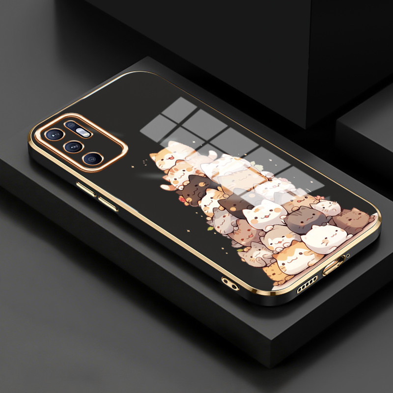 Casing Untuk OPPO Reno 6 4G Reno 6 5G Case Casing HP Softcase silikon Kasing elektroplating mewah an