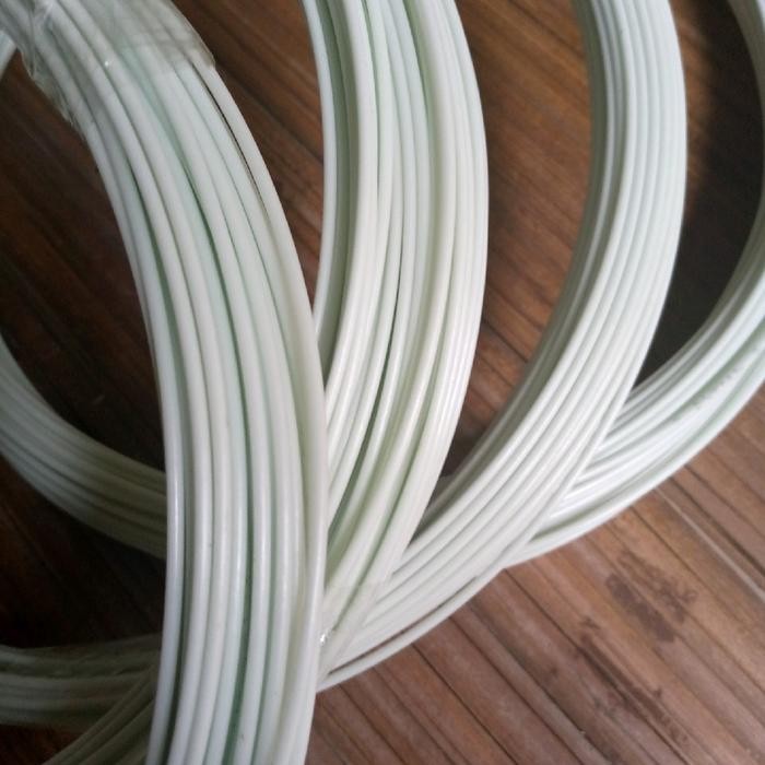 jeruji fiber diameter 2, 2 mm warna putih, jual per rol (250 gram) untuk membuat sangkar burung