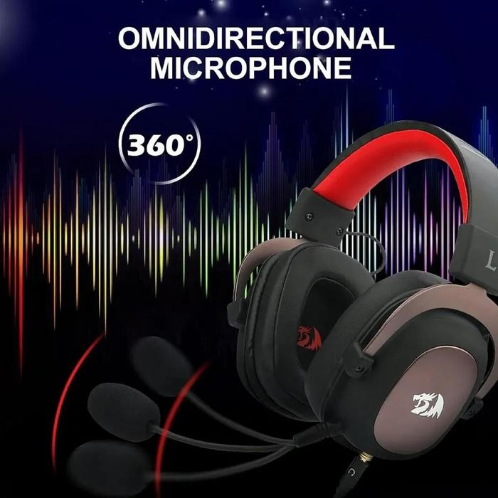 TERMURAH Redragon Zeus 2 H510-1 I H510W - USB AUX Gaming Headset 7.1 Surround