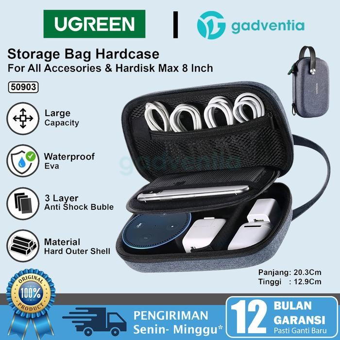 

UGREEN Pouch Storage Case Travel Tas Organizer Kabel Charger Earphone