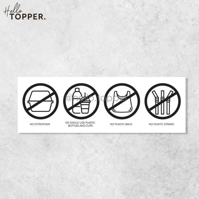 

SIGN NO PLASTIC ACRYLIC SIGN BOARD AKRILIK LARANGAN PLASTIK