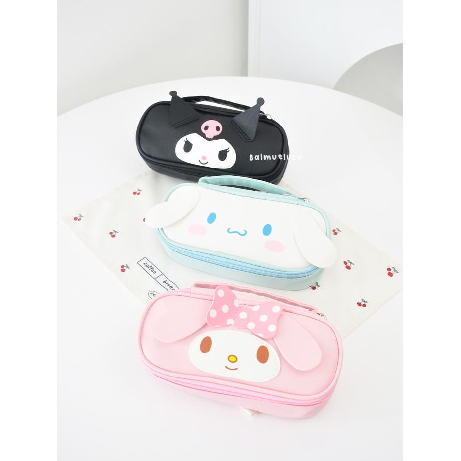 

BALMUTLUCU PENCIL CASE PC02 CINNAMOROLL KUROMI MY MELODY TEMPAT PENSIL PU LEATHER KOTAK PENSIL 1