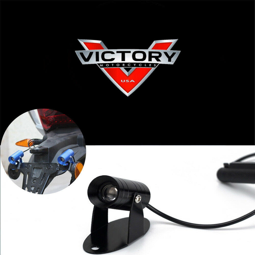 1pc Victory Logo LED Motorcycle Warning Projector Laser Shadow Ghost
