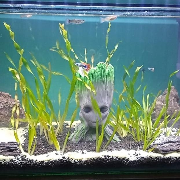 HIASAN Baby GROOT RESIN AQUARIUM