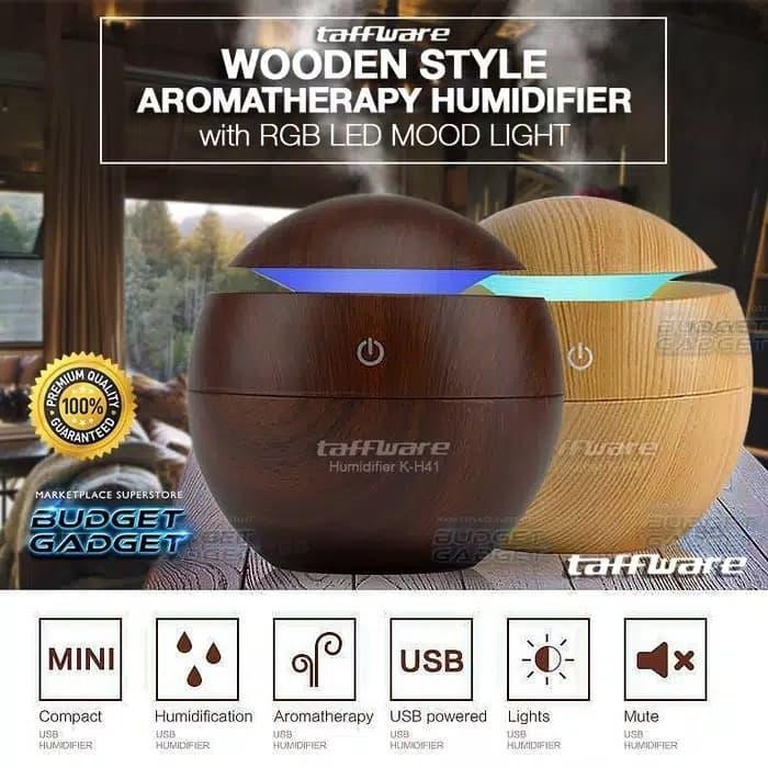Air Humidifier Aroma Therapy Pengharum Ruangan Uap Air embun lampu led