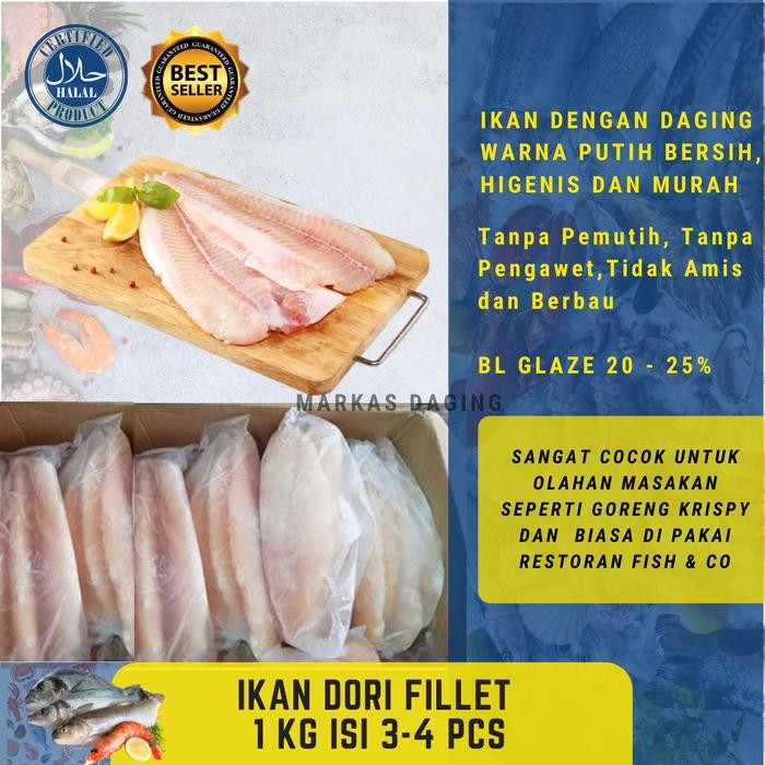 

Pilihan- Dori Fillet Premium 1Kg Frozen - Markas Daging