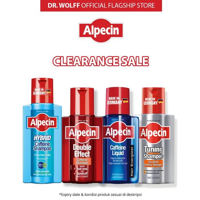 Pilihan- (Clearance Sale) Alpecin Kafein Shampo / Tonik - Rambut Rontok Pria