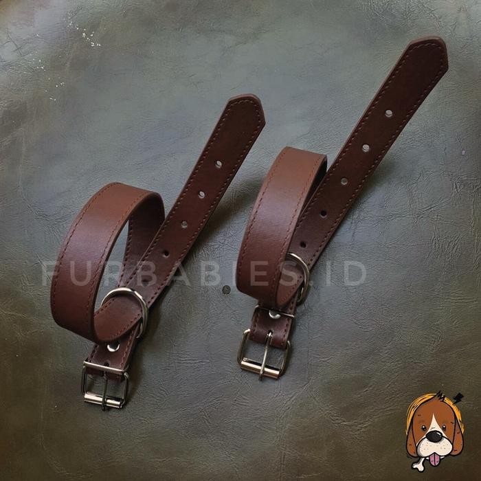 Pilihan- Kalung Anjing Ukuran Big Xl Anjing Besar Pitbull Husky Golden Leather