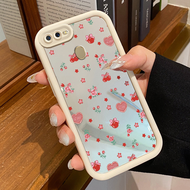 Casing Hp OPPO A7 OPPO A5s OPPO A12 OPPO A12S A11k Case Casing HP pola Apple dan kucing Kesing Kasin