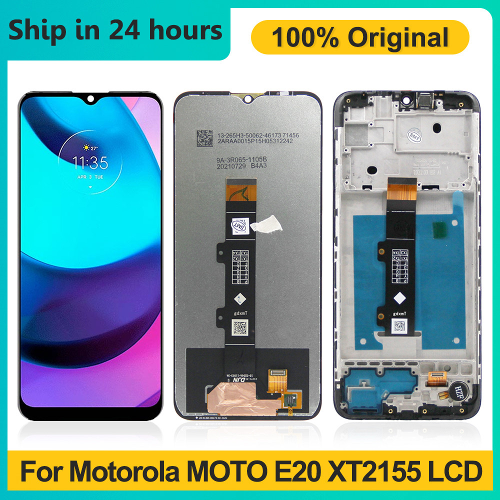 6.5" Original For Motorola Moto E20 LCD Display Replacement+Touch Screen Digitizer For MOTO E20 Moto