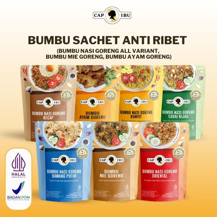 

ASLI CAP IBU Paket Bumbu Nasi Goreng Sachet Pouch dan Bumbu Mie Goreng Pouch READY STOCK