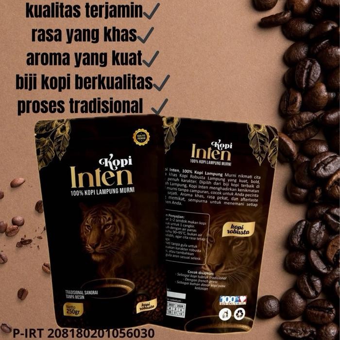 

TERLARIS Kopi Inten - 250g Kopi Bubuk Asli Lampung (100% Murni Tanpa campuran) READY STOCK