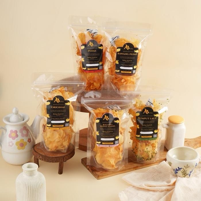 

Bundle Pack isi 5 - Cobain Semua Homemade Keripik Kentang Potato Chips Airfryer Gurih Enak No MSG