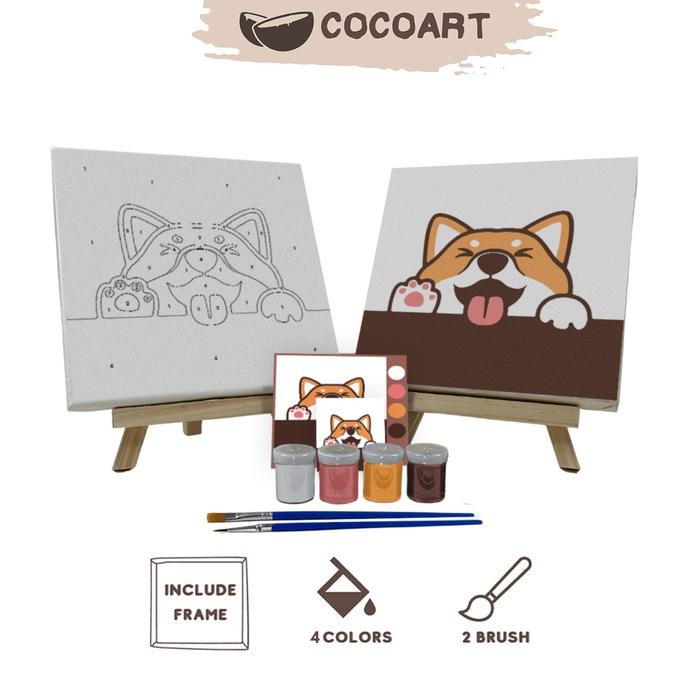 

Pilihan- Paint By Number Kit [ Doge ] - Cocoart.Id I Kanvas 20 X 20 Cm Painting
