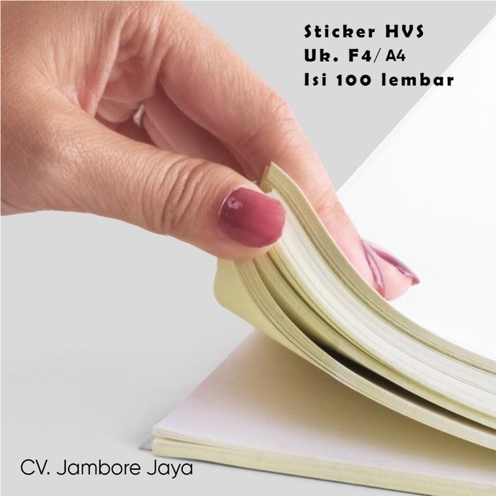 

Pilihan- Kertas Sticker Hvs / Doff Label Paper F4 / A4