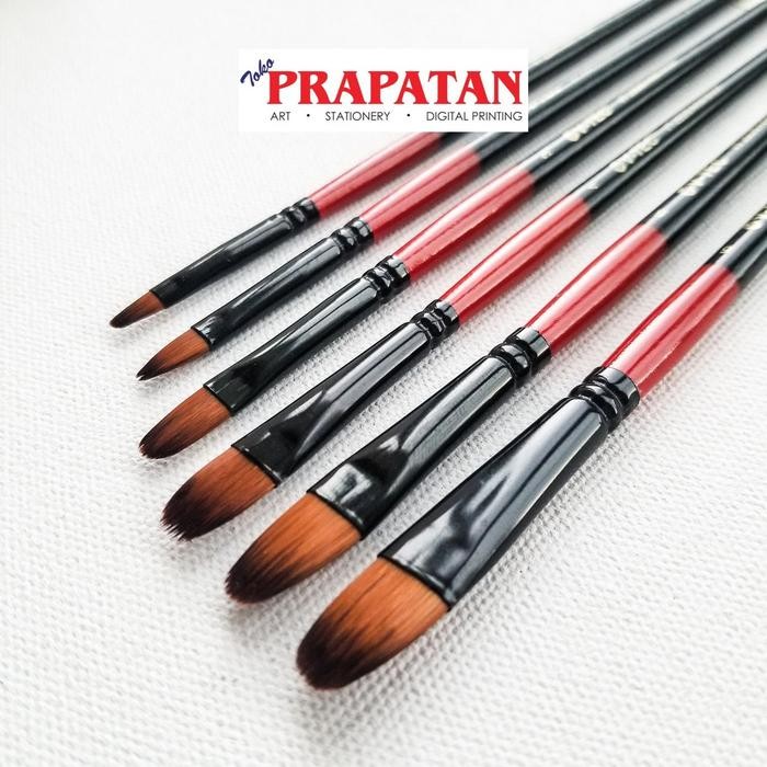 

Kuas Lukis Filbert V-Tec Set 6 Pcs Vt200/6 / V-Tec Paint Brush Set