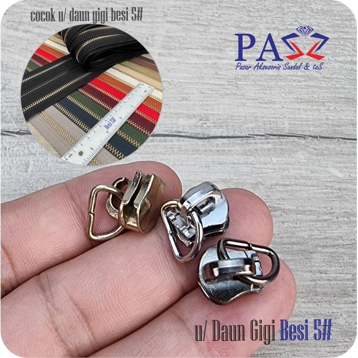 

New Kepala Resleting Murah Gigi Logam MR1 ukuran 5# harga per12pcs