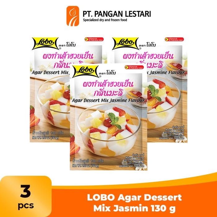 

Stok Baru LOBO Agar Dessert Mix Jasmin 130 gr - Multipack 3 pcs