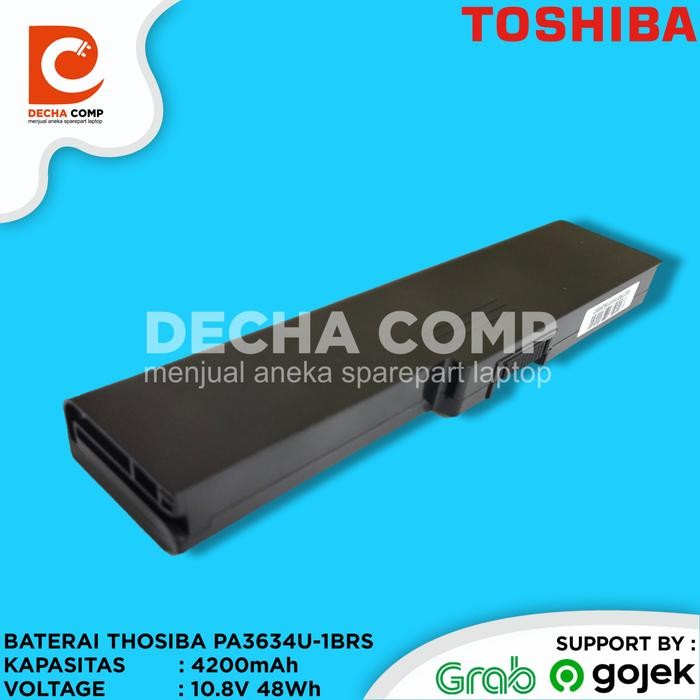 Murah Baterai Laptop Thosiba M300 M305 M505 M800 U400 U405 U505 Pa3634U-1Brs Terlariss 