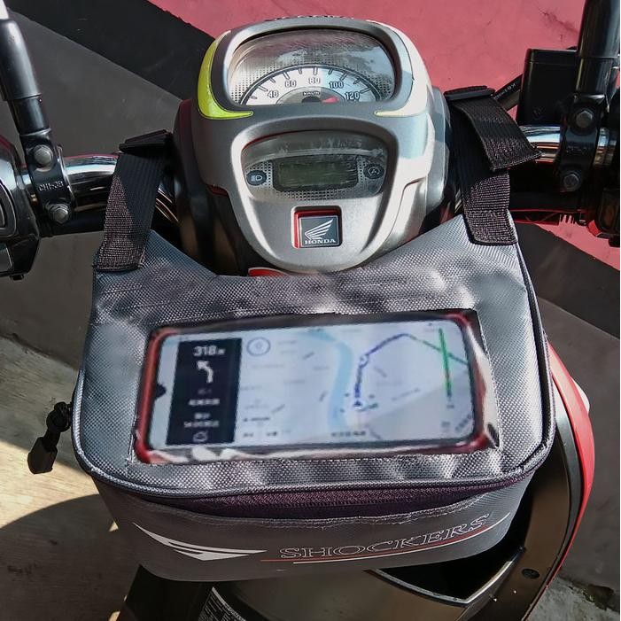 SHOCKERS-Tas Motor Shockers Stand phone Holder HP Dashbag Tankbag Kapasitas besar Selempang