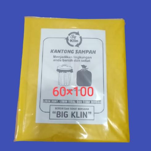 New Plastik sampah kuning besar tebal medis 60100 kantong plastik