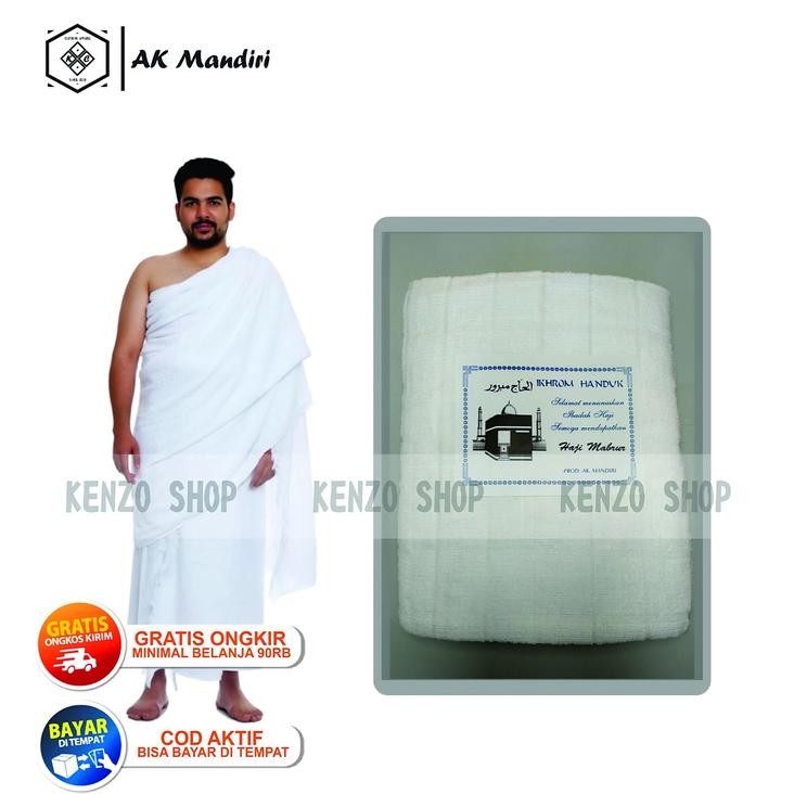 Pilihan- Kain Ihrom Dewasa Baju Ihram Pria Kain Ihram Dewasa Lembut Katun Muslim