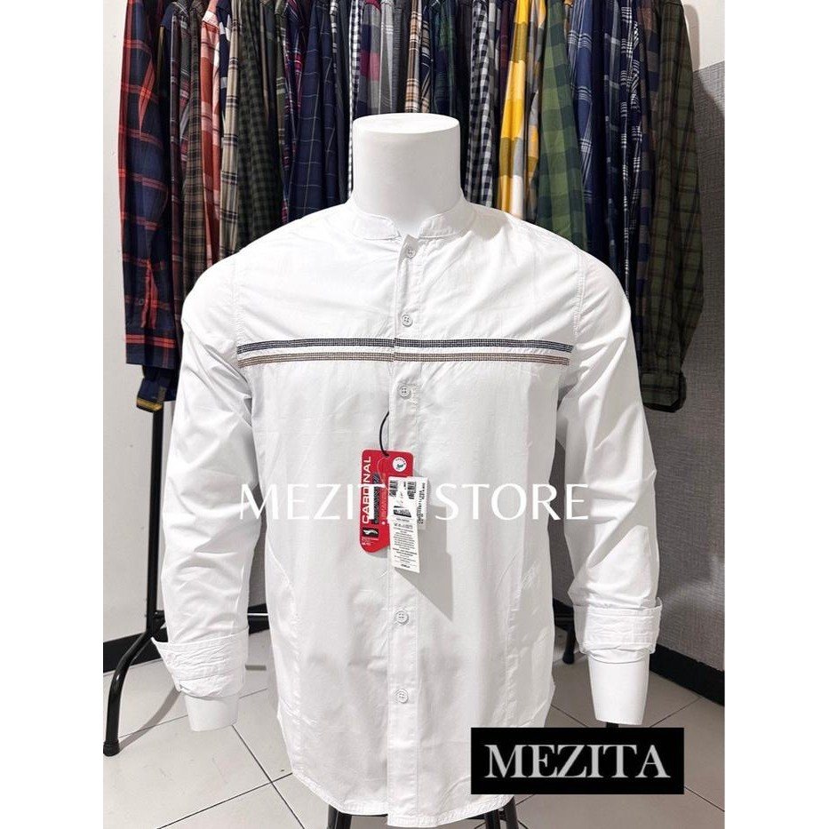 Pilihan- Kemeja Koko Cardinal Jeans Putih Motif