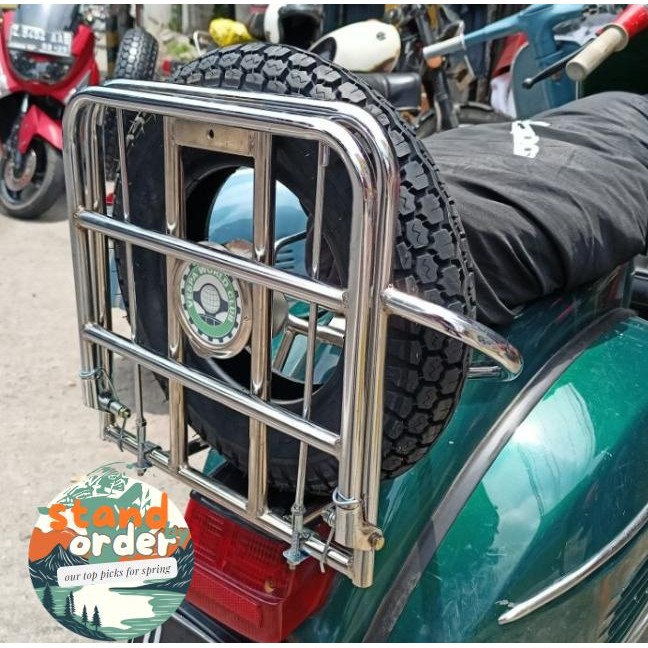 Backrack vespa rak belakang jadul vespa super sprint vbb