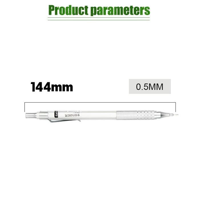 

New Pentel Graph Gear 500 Mechanical Drafting Pencil Pusat Gravitasi Rendah Gambar Logam Pencil