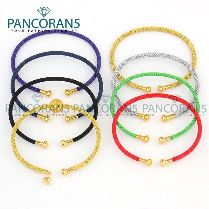 New Gelang Tali Kawat Anti Air Untuk Charm Liontin Emas Model Terbaru