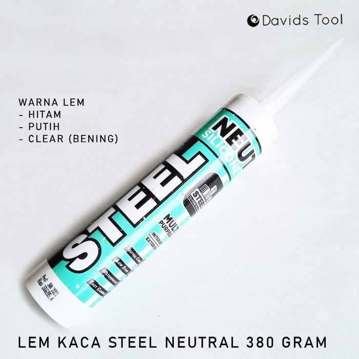 Lem Sealant Silikon Kaca Neutral Steel