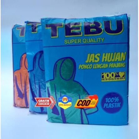 Tebu Jas Hujan 1pcs Setelan - Jas hujan Tebu/Jas hujan plastik
