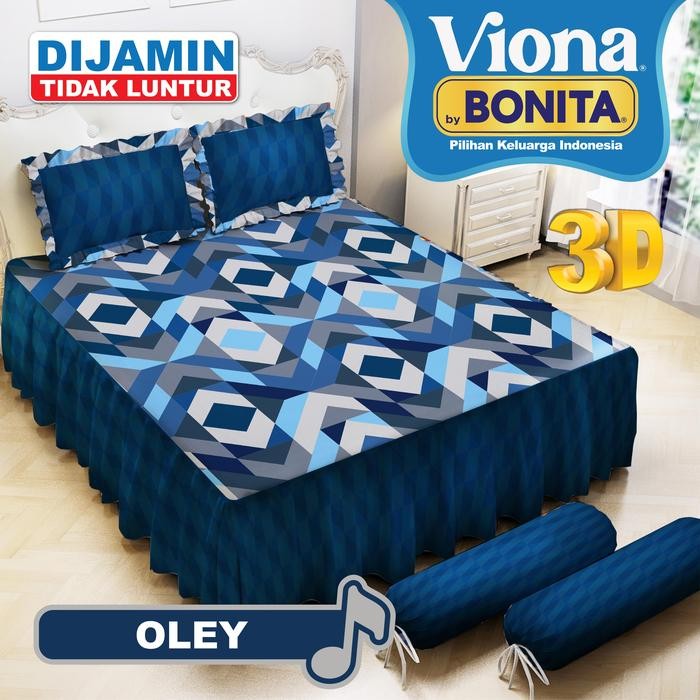Sprei Rumbai Bonita Viona Queen 160x200 - Bantal Guling Sarung