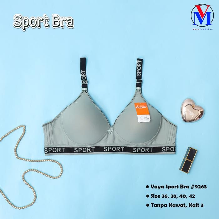 OFR3  Vaya 9263 Bra Sport Busa Tipis Kait 3 Bh