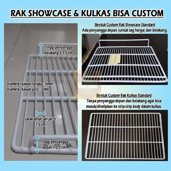 Ready Rak Showcase Rak Kulkas Ambalan Showcase Kulkas